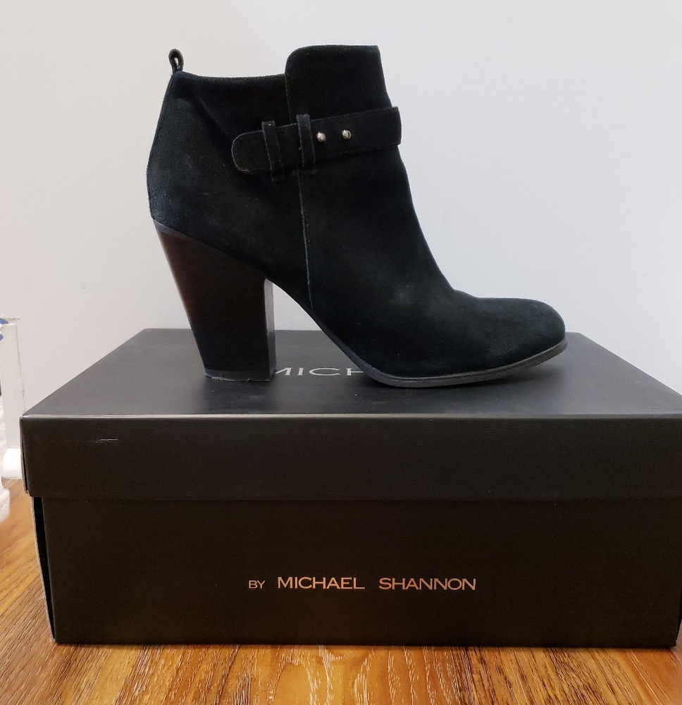 Black booties 8.5